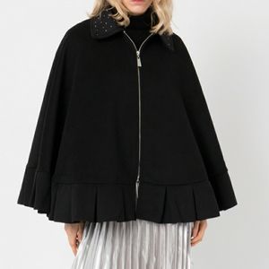 P.ROSSINI SHORT SWING BLACK CAPE